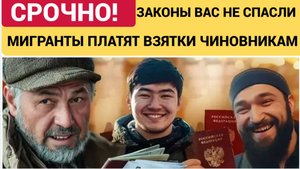 🔴 ЗАКОНЫ НАРОД НЕ СПАСЛИ! Мигранты платят взятки, а Россия теряет контроль — что происходит