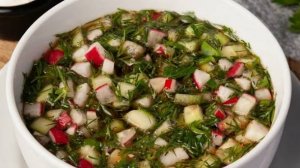 Окрошка на квасе.