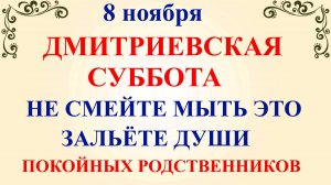 8 ноября Дмитриев День. Что нельзя делать 8 ноября. Народные традиции и приметы
