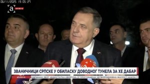 Званичници Српске у обиласку доводног тунела за ХЕ Дабар