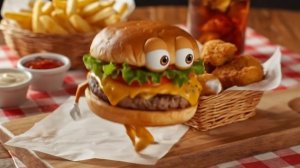 живой бургер