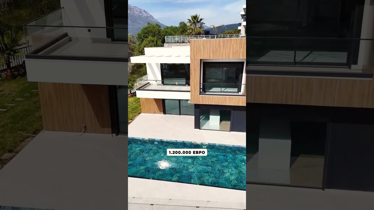 1.200.000 € | Вилла в Турции с бассейном и панорамой на море смотреть онлайн