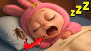 Лабубу ест таракана в 3 часа ночи во сне, и ее живот раздувается, как будто она беременна.
