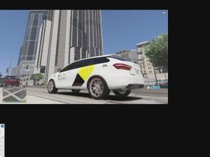 LADA-VESTA+TUNING TAXI работаю таксистом на мощной весте 250 км в час яндекс такси в гта 5