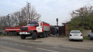 Пожар и задымление произошли в станице Северской