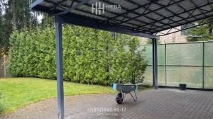 Навес двускатный для автомобилей на частном участке