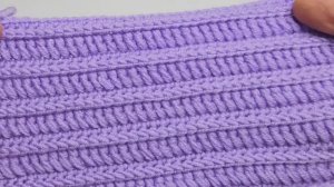 Плотный узор крючком для пледа - Вязание крючком