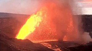 Извержение вулкана в США