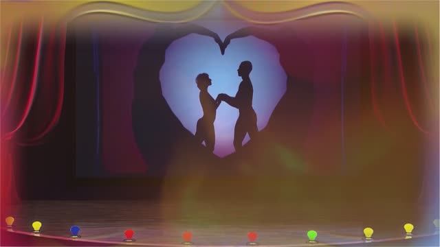 История любви - театр теней