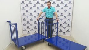 Ручные платформенные тележки ТПУ и ТПУ-Д (с одной и двумя ручками) для грузов 700-800 кг - КИИТ