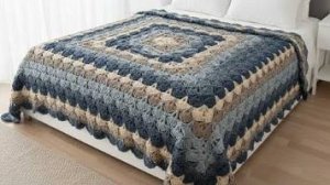 🌸Красивый ажурный  мотив крючком для пледа - Вязание крючком