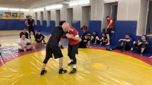 Как защититься, если нападающий собирается сделать проход в ноги. Шамиль Османович @Osmanov