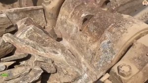 Строительство, дробление щебёнки