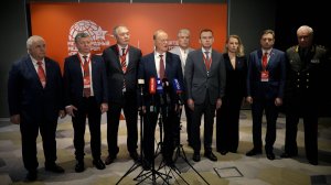 Брифинг в перерыве Международного медиафорума КПРФ