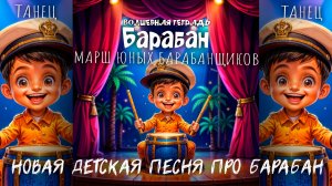 Волшебная тетрадь. БАРАБАН. Новая детская песня про барабан и барабанщиков. Танец барабанщиков.