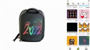 Рюкзак со светодиодным экраном.