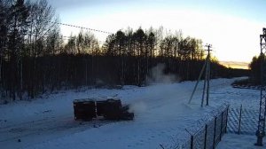 Момент ДТП в Тындинском округе