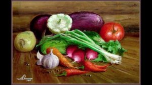 Натюрморты овощей и фруктов