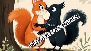 Встреча вороны Аси и белочки