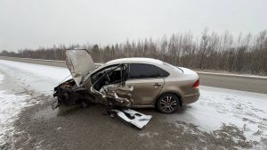 ДТП под Ачинском, на 666-м км трассы "Всему виной, конечно, три шестерки"