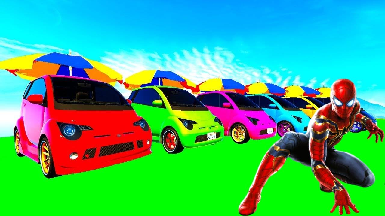 Человек-паук и Маленькие машинки на грузовике Мультфильмы для малышей Мультики для детей