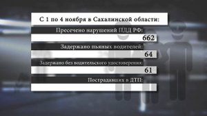 Сводка Госавтоинспекции с 1 по 4 ноября