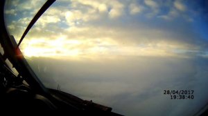 Посадка из кабины пилота Ту-134 .