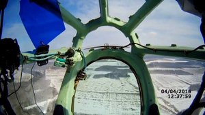 Екатеринбург Взлет из штурманской кабины Ту-134 .