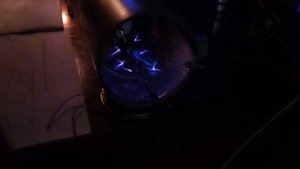 Радиантный эффект с АМ и без временно с алюминиевой поверхностью в трубе и 6 точками с искрой. Схема