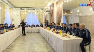 Первые лица области встретились с игроками и тренерским штабом ХК «Родина»