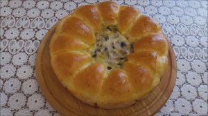 УДИВИТЕ ВСЕХ !! Невероятно ВКУСНЫЙ и КРАСИВЫЙ пирог БУЛОЧКИ РОЛЛЫ с грибным соусом