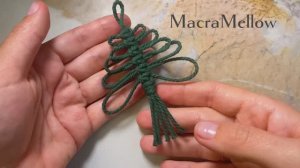 Самая простая елочка за 10 минут,  макраме мастер-класс, Новогодний декор своими руками