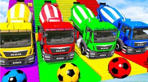 Мультики про машинки! Катаемся на крутых разноцветных машинках и грузовиках из мультиков для детей!