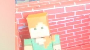 бумажный Майнкрафт читаю книгу