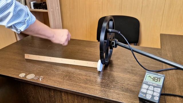Проверка чувствительности металлоискателя Fomtect ALPHA-GOLD