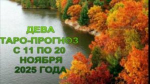 ДЕВА ТАРО-ПРОГНОЗ С 11 ПО 20 НОЯБРЯ 2025 ГОДА