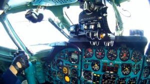 Ту-134 Запуск двигателя в воздухе Программа облета после регламента.