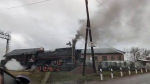 Ретропоезд в городе Сортавала