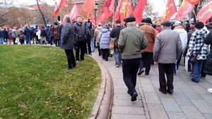 Митинг КПРФ прошел в честь 108-й годовщины Великого Октября