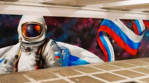 Подземный пешеходный переход красиво раскрасили граффити