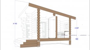 Баня, самая простая планировка