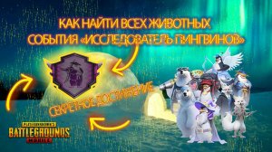 Как выполнить секретное достижение версии 4.1 в PUBG Mobile|Событие "Исследователь пингвинов"
