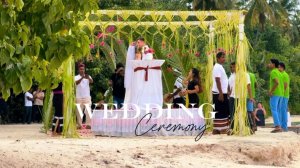 Свадьба на Мальдивах👰🏼🏝️Wedding Ceremony Medhuhufushi Island Resort Вечерняя прогулка по пляжу🌅