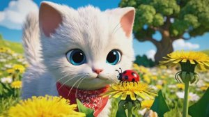 Котёнок Пушок : Мультик для Маленьких! Короткий мультфильм для детей.