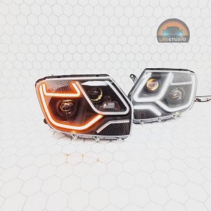 Renault Duster светодиодный тюнинг комплект фар. Рено Дастер тюнинг фары светодиодные!