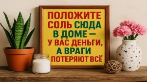 Где должна стоять соль, чтобы деньги не уходили из дома и счастье не покидало порог
