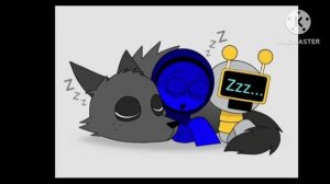Grey werwolf,jevin and fun bot sleeping