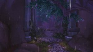 Suramar Music Rain Ambience 1 hour World of Warcraft for Relaxing Sleep Meditation Study