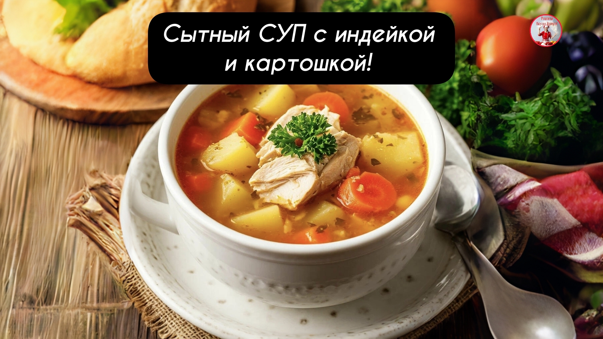 Сытный СУП с индейкой и картошкой!