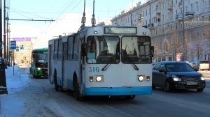 Троллейбус Екатеринбурга ЗиУ-682Г [Г00] №316 маршрут 26 на остановке "Дом музыки"